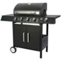 Gasgrill EL FUEGO "San Angelo", schwarz, B:120cm H:110cm T:48cm, Grills, BxTxH: 120x48x110 cm