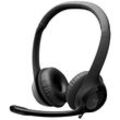 Logitech H390 Computer On Ear Headset kabelgebunden Stereo Schwarz Mikrofon-Rauschunterdrückung, Noise Cancelling Lautstärkeregelung, Mikrofon-Stummschaltung