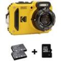 Kodak Pixpro WPZ2 + 2 Akku + microSD Bundle Digitalkamera 15 Megapixel Opt. Zoom: 4 x Gelb inkl. Akku, inkl. Blitzgerät, inkl. Speicherkarte