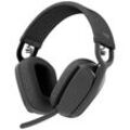 Logitech ZONE VIBE 100 Over Ear Headset Bluetooth® Stereo Graphit Mikrofon-Rauschunterdrückung, Noise Cancelling Lautstärkeregelung, Mikrofon-Stummschaltung