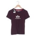 Alpha industries Damen T-Shirt, bordeaux, Gr. 38