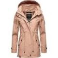 Outdoorjacke MARIKOO "Nyokoo" Gr. M (38), rosa (blassrosa), Damen, Oberstoff: 100% Baumwolle; Futter: 100% Polyester; Wattierung: 100% Polyester; Ärmelfutter: 100% Polyester, Jacken, modische Baumwoll Übergangsjacke mit großer Kapuze