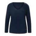 V-Pullover Emilia Lay blau