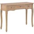 280047 Dressing Console Table with 3 Drawers Brown Vidaxl