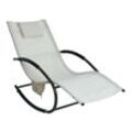 Estexo - Schaukelliege Sonnenliege Liegestuhl Relaxliege Gartenliege Liege Swing Beige