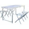 Svita - Camping Set Angelstuhl Picknick Sitzgarnitur Campingtisch Campingmöbel Alu