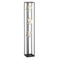 Stehleuchte Standlampe Designleuchte led Dimmer 3-Stufen Schwarz Gold h 130 cm