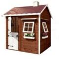 Kinderspielhaus Holz CABANA- 170x170x207 cm- Großartige Qualität - CASAS GREEN HOUSE - Bemaltes Haus, Transport inklusive