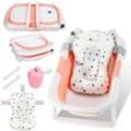 Baby Badewanne Kissen Pad Duschmatte Faltbare Duschunterlage Badkissen Badesitz, Rosa - Swanew