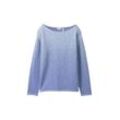 TOM TAILOR Damen Strickpullover mit Farbverlauf, blau, Farbverlauf, Gr. M