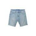 TOM TAILOR Herren Josh Jeansshorts, blau, Uni, Gr. 36