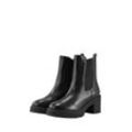 TOM TAILOR Damen Stiefeletten mit Block-Absatz, schwarz, Uni, Gr. 37