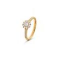 585 Gold Ring Diamanten - Weiss - Gr.: 17