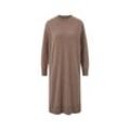 Cashmere-Strickkleid - Beige/Meliert - Gr.: S