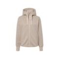 Kapuzen-Sweatjacke - Beige - Gr.: L