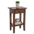 riess-ambiente Beistelltisch HEMINGWAY - 55cm coffee Mahagoniholz Shabby Chic Telefontisch massiv