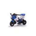 Kinder Elektromotorrad HP2 FB-6187, mit Musikfunktion, Spielzeugkorb, ab 3 Jahre blau