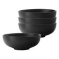 Maxwell & Williams Suppenschalen Caviar Black ø 19 cm 4er Set