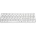 Apple Magic Keyboard (2021) mit Ziffernblock und Touch ID Tastatur kabellos weiß, silber