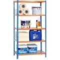 Simonrack Schwerlastregal KIT SIMONCLICK PLUS 5/500 457100024201055 orange, blau, verzinkt 100,0 x 50,0 x 200,0 cm