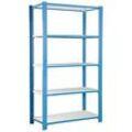 Simonrack Schwerlastregal OFFICCLICK 5 8435104916124 blau, weiß 90,0 x 30,0 x 210,0 cm