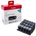 Canon PGI-72 PBK/GY/PM/PC/CO schwarz, grau, foto magenta, foto cyan, Chroma Optimizer Druckerpatronen, 5er-Set