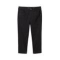 TOM TAILOR Damen Kate Capri Jeans mit Bio-Baumwolle, schwarz, Uni, Gr. 28