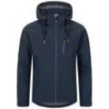 Softshelljacke DEPROC ACTIVE "PEAK CREEK MEN", Herren, Gr. S (48), blau (navy), 96% Polyester; 4% Elasthan, sportlich, Langarm mit Gummizug, Jacken, auch in Großen Größen erhältlich