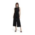 Overall BETTY BARCLAY "Betty Barclay Jumpsuit mit Eingrifftaschen", Damen, Gr. 36, Normalgrößen, schwarz, Obermaterial: 86% Polyester, 14% Elasthan., feminin, figurumspielend, ohne Ärmel, Overalls, Form