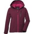 Outdoorjacke KILLTEC "KOW 169 GRLS JCKT", Kinder, Gr. 152, lila (himbeere), 100% Polyester, sportlich, Jacken