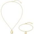 Ketten und Armband Set BOSS, gold (gelbgoldfarben), Schmuck-Sets, Damen, Edelstahl