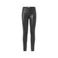 Leggings in Lederoptik - Schwarz - Gr.: S