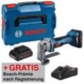 AKTION: BOSCH Professional GSC 18V-16 E Akku-Blechschere 18,0 V, mit 2 Akkus mit Prämie nach Registrierung