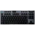 Logitech G915 TKL Tenkeyless LIGHTSPEED Kabellos, Bluetooth® Gaming-Tastatur Deutsch, QWERTZ Schwarz Beleuchtet, Wiederaufladbar