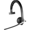 Logitech Mono H820e Computer On Ear Headset Funk, kabelgebunden, DECT Mono Mikrofon-Stummschaltung