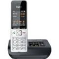 Gigaset COMFORT 500A DECT, GAP Schnurloses Telefon analog Babyphone, Freisprechen, für Hörgeräte kompatibel, Headsetanschluss, inkl. Mobilteil, mit Basis,