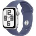 Apple Watch SE (2024) GPS 40 mm Aluminiumgehäuse Sport Band Denim S/M