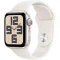 Apple Watch SE (2024) GPS 40 mm Aluminiumgehäuse Sport Band Polarstern M/L