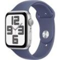 Apple Watch SE (2024) GPS 44 mm Aluminiumgehäuse Sport Band Denim M/L