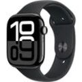 Apple Watch Series 10 GPS 46 mm Aluminiumgehäuse Sport Band Schwarz S/M