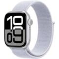 Apple Watch Series 10 GPS 42 mm Aluminiumgehäuse Sport Loop Blaue Wolke