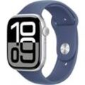 Apple Watch Series 10 GPS 46 mm Aluminiumgehäuse Sport Band Denim M/L