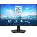 Philips V-Line 222V8LA/00 LCD-Monitor EEK E (A - G) 54.6 cm (21.5 Zoll) 1920 x 1080 Pixel 16:9 4 ms VGA, DisplayPort, HDMI®, Kopfhörer-Buchse, Audio-Line-in VA