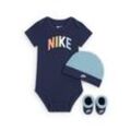 Nike Powder Play 3-teiliges Box-Set für Babys (0–9 M) - Blau