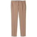 TOM TAILOR Damen Mia Slim Hose, braun, Uni, Gr. 46/30