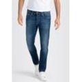 Straight-Jeans MAC "Arne Pipe" Gr. 35, Länge 30, blau (blau stonewash) Herren Jeans