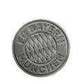 FC Bayern Magnet Metall Logo - Silber