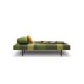 3-Sitzer INNOVATION LIVING ™ "Conlix Patchwork, Schlafsofa, Bettsofa, Gästebett, Jugendliege, Couch", grün, B:200cm H:86cm T:98cm, Sofas, Liegefläche 140 cm, Federkernmatratze, Farbtrend der 70er Jahre