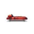 3-Sitzer INNOVATION LIVING ™ "Conlix Patchwork, Schlafsofa, Bettsofa, Gästebett, Jugendliege, Couch", rot, B:200cm H:86cm T:98cm, Sofas, Liegefläche 140 cm, Federkernmatratze, Farbtrend der 70er Jahre