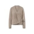 Lounge-Jacke aus Strick - Beige - Gr.: L